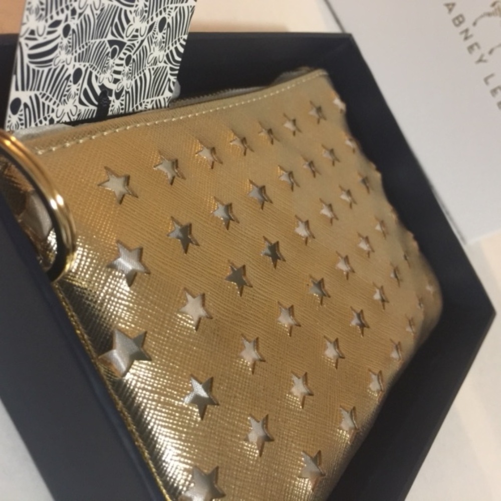 Dabney Lee Stars in Gold Clutch Purse - Brand New!